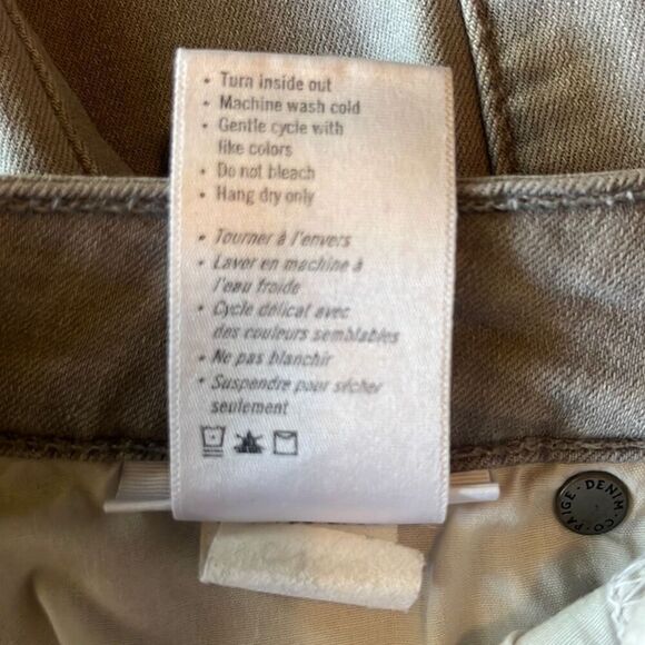 Paige Gray Verdugo Crop Straight Leg Cotton Blend Jeans Size 27 Stretch - Picture 6 of 10